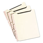 Smead Self-Adhesive Folder Dividers for Top/End Tab Folders w/ 2-Prong Fasteners, Letter Size, Manila, 25/Pack view 5