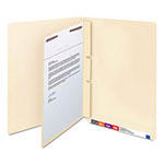 Smead Self-Adhesive Folder Dividers for Top/End Tab Folders w/ 2-Prong Fasteners, Letter Size, Manila, 100/Box view 1