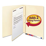 Smead Self-Adhesive Folder Dividers for Top/End Tab Folders w/ 2-Prong Fasteners, Letter Size, Manila, 100/Box view 2