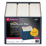 Smead Stadium File, 12 Sections, 1/12-Cut Tab, Letter Size, Navy orginal image