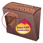 Smead TUFF Expanding Files, 12 Sections, 1/12-Cut Tab, Letter Size, Redrope view 3