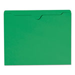Smead Colored File Jackets with Reinforced Double-Ply Tab, Straight Tab, Letter Size, Green, 100/Box view 3