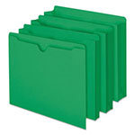Smead Colored File Jackets with Reinforced Double-Ply Tab, Straight Tab, Letter Size, Green, 100/Box view 4