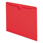 Smead Colored File Jackets with Reinforced Double-Ply Tab, Straight Tab, Letter Size, Red, 100/Box view 1