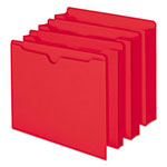 Smead Colored File Jackets with Reinforced Double-Ply Tab, Straight Tab, Letter Size, Red, 100/Box view 2