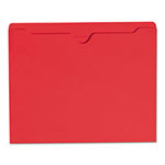 Smead Colored File Jackets with Reinforced Double-Ply Tab, Straight Tab, Letter Size, Red, 100/Box view 4