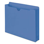 Smead Colored File Jackets with Reinforced Double-Ply Tab, Straight Tab, Letter Size, Blue, 50/Box view 1