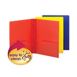 Smead Poly Two-Pocket Folder with Fasteners, 130-Sheet Capacity, 11 x 8.5, Assorted, 6/Pack view 5