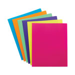 Smead Poly Two-Pocket Folders, 100-Sheet Capacity, 11 x 8.5, Assorted, 6/Pack view 3