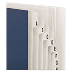 Smead Expandable Indexed Sorter, A-Z, Letter Size, Navy Blue view 1