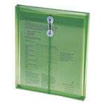 Smead Poly String & Button Interoffice Envelopes, String & Button Closure, 9.75 x 11.63, Transparent Green, 5/Pack view 1