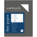 Southworth 25% Cotton Laser Paper, 95 Bright, 24 lb, 8.5 x 11, White, 500/Ream view 1