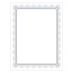 Southworth Premium Certificates, White, Spiro Silver Foil Border, 66 lb, 8,5 x 11, 15/Pack orginal image