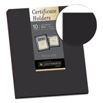 Southworth Certificate Holder, Black, 105lb Linen Stock, 12 x 9 1/2, 10/Pack view 1