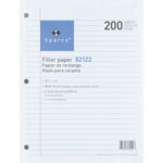 Sparco Filler Paper, Wide Ruled, 10 1/2"x8", 200/Pack, White view 1