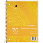 Sparco Notebooks, Wirebound, 1 Subject, 10 1/2"x8", Wide Ruled, 70 SH view 3