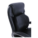 SertaPedic Cosset Big and Tall Executive Chair, Supports up to 400 lbs., Black Seat/Black Back, Slate Base view 2