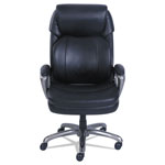SertaPedic Cosset Big and Tall Executive Chair, Supports up to 400 lbs., Black Seat/Black Back, Slate Base view 3