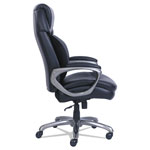 SertaPedic Cosset Big and Tall Executive Chair, Supports up to 400 lbs., Black Seat/Black Back, Slate Base view 4