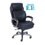 SertaPedic Cosset High-Back Executive Chair, Supports up to 275 lbs., Black Seat/Black Back, Slate Base orginal image
