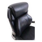 SertaPedic Cosset Mid-Back Executive Chair, Supports up to 275 lbs., Black Seat/Black Back, Slate Base view 1