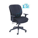 SertaPedic Cosset Ergonomic Task Chair, Supports up to 275 lbs., Black Seat/Black Back, Black Base orginal image