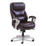 SertaPedic Emerson Big and Tall Task Chair, Supports up to 400 lbs., Brown Seat/Brown Back, Silver Base orginal image