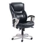 SertaPedic Emerson Executive Task Chair, Supports up to 300 lbs., Black Seat/Black Back, Silver Base orginal image