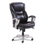 SertaPedic Emerson Executive Task Chair, Supports up to 300 lbs., Brown Seat/Brown Back, Silver Base orginal image