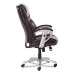 SertaPedic Emerson Executive Task Chair, Supports up to 300 lbs., Brown Seat/Brown Back, Silver Base view 2