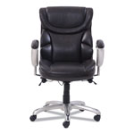 SertaPedic Emerson Task Chair, Supports up to 300 lbs., Brown Seat/Brown Back, Silver Base view 1