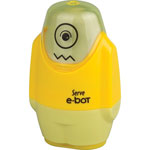 So-Mine Serve E-Bot Eraser & Sharpener - 2 Hole(s) - Plastic - Multicolor - 1 Each view 3