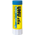 Saunders UHU stic Color Glue Stick, 1.41 oz, 12/Box, Blue view 1