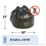 Stout Insect-Repellent Trash Bags, 30 gal, 2 mil, 33