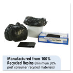 Stout Total Recycled Content Plastic Trash Bags, 10 gal, 1 mil, 24