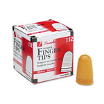 Swingline Rubber Finger Tips, 11 1/2 (Medium), Amber, Dozen orginal image