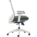 StyleWorks London Midback Task Chair - Dark Gray Fabric Seat - Mid Back - 5-star Base - Multicolor - Yes - 1 Each view 3