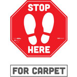 Tabbies Carpet Decal, Stop Here, 12