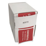 Tabbies HIPAA Labels, CONFIDENTIAL For Authorized Personnel Only, 2 x 2, Red, 500/Roll view 1