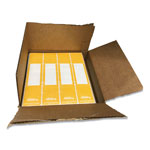 Tabbies File Pocket Handles, 9.63 x 2, Yellow/White, 4/Sheet, 12 Sheets/Pack view 1