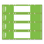 Tabbies File Pocket Handles, 9.63 x 2, Green/White, 4/Sheet, 12 Sheets/Pack view 5