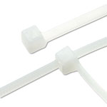 Tatco Nylon Cable Ties, 11 x 0.19, 50 lb, Natural, 500/Pack view 3