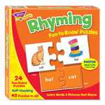 Trend Enterprises Fun to Know Puzzles, Ages 3 to 9, 24 2-Sided Puzzles orginal image