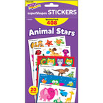 Trend Enterprises Sticker Variety Pack,Supershapes,Animals,115 Designs,488/Pk view 1