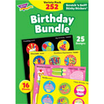 Trend Enterprises Stickers, Birthday Theme, Scented, 25 Designs, 252/St view 2