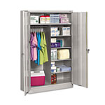 Tennsco Jumbo Combination Steel Storage Cabinet, 48w x 24d x 78h, Light Gray orginal image