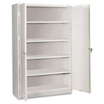 Tennsco Assembled Jumbo Steel Storage Cabinet, 48w x 24d x 78h, Light Gray view 1