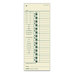 TOPS Time Clock Cards, Replacement for 10-800762, Two Sides, 3.5 x 9, 500/Box view 1