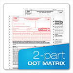 TOPS 1096 Summary Transmittal Tax Forms, Two-Part Carbonless, 8 x 11, 1/Page, 10 Forms view 2