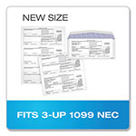 TOPS 1099 Double Window Envelope, Commercial Flap, Gummed Closure, 3.75 x 8.75, White, 24/Pack view 3